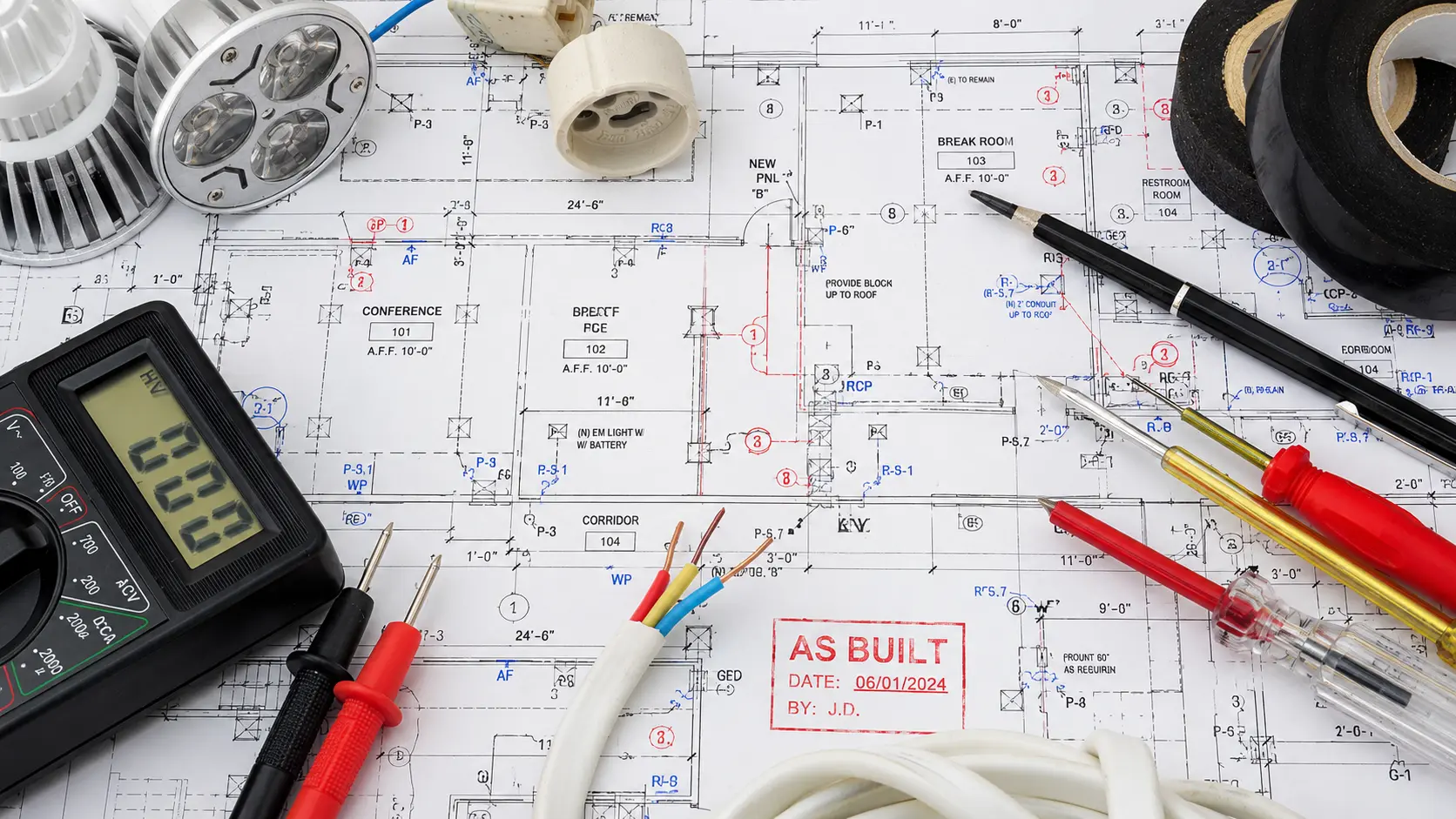 Projeto as built em AutoCAD